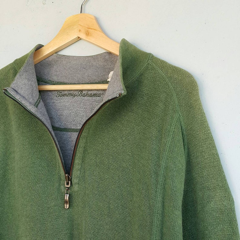 Vintage Tommy Bahama Half Zipper Pullover Sweater Size XL