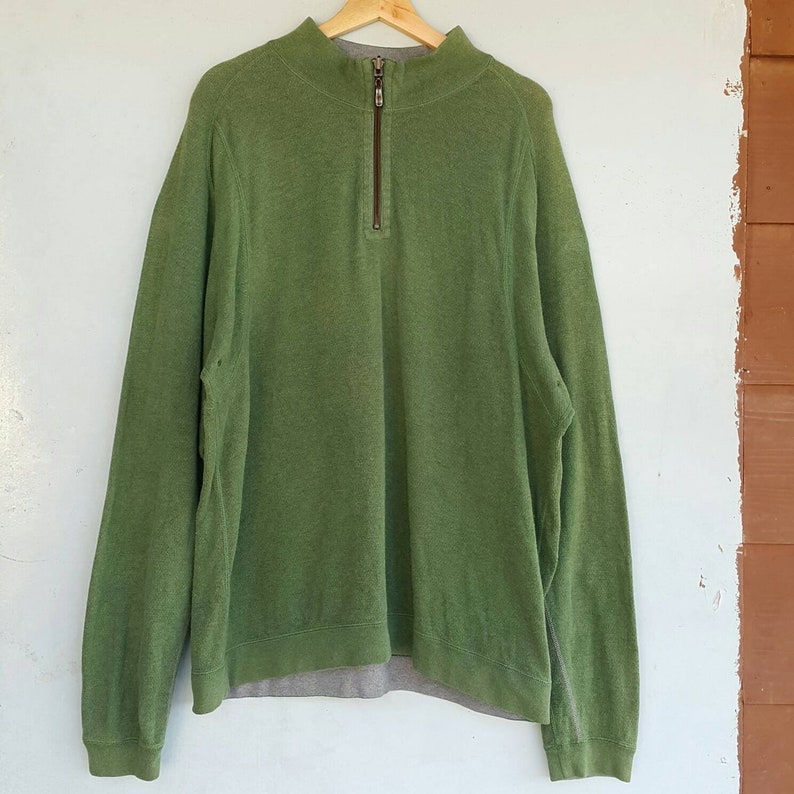 Vintage Tommy Bahama Half Zipper Pullover Sweater Size XL