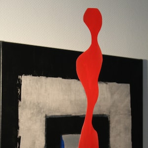Große Moderne Abstrakte Metall Stahl  Künstler Art Skulptur Frauenkörper 81 cm Outdoor Indoor &quot;RW-S4&quot; by Ralf Willuweit