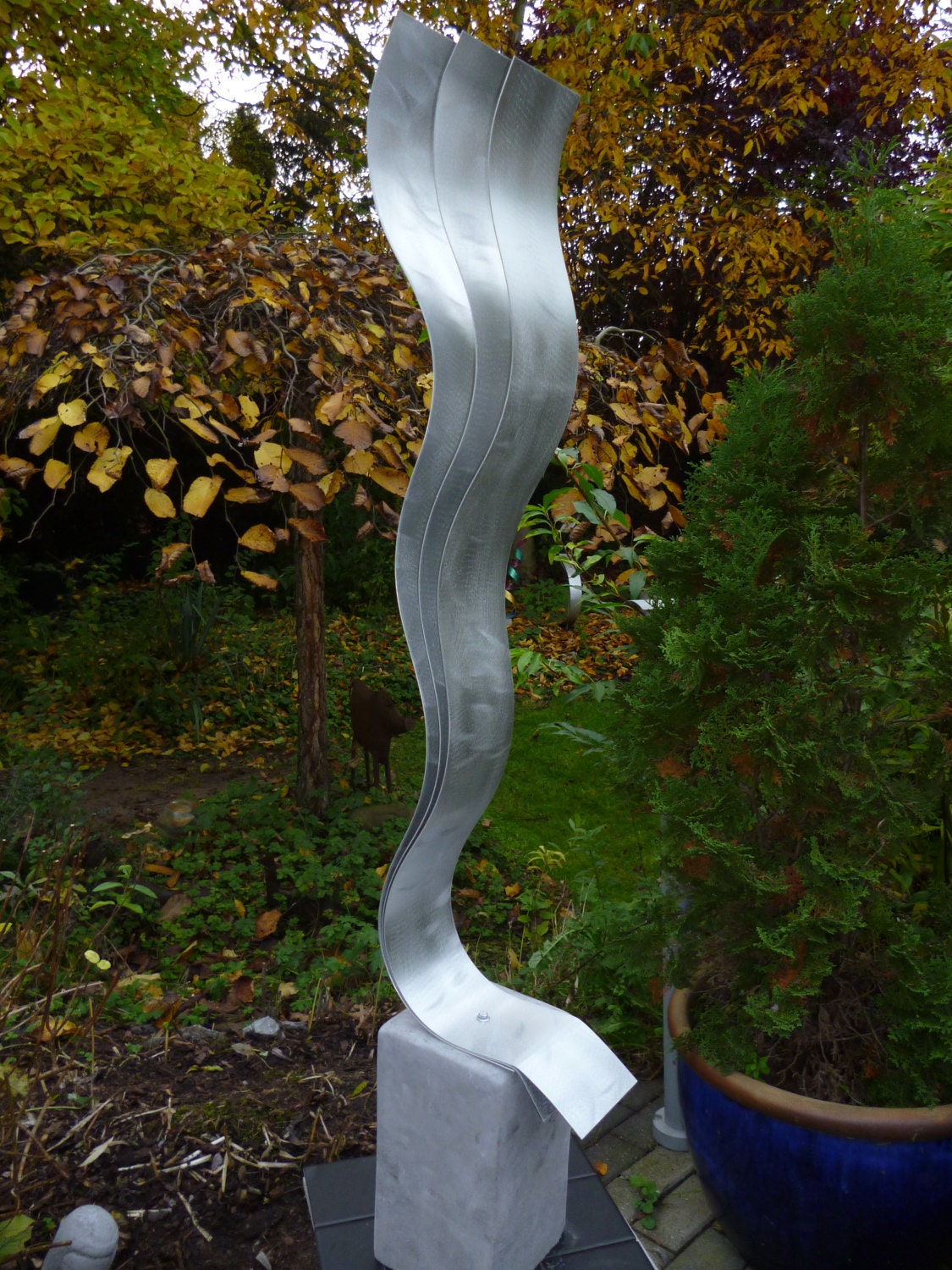 Art moderne du métal Sculpture de jardin en acier inoxydable - Chine  Sculpture en acier inoxydable et Sculpture abstraite en acier inoxydable  prix