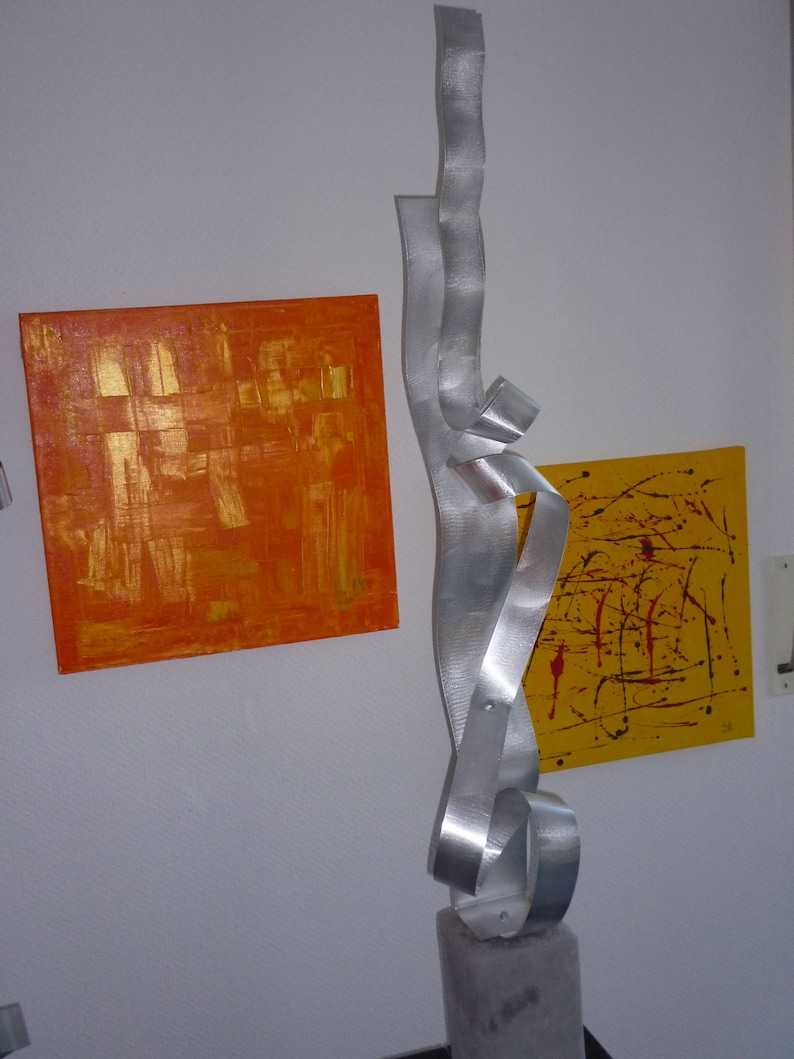 Moderne Abstrakte Aluminium Metall Skulptur Künstler Unikat - Etsy