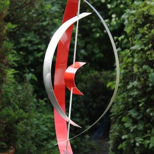 Modern Abstract Aluminum Artist Sculpture &quot;RED 4&quot; 80 cm sculpture en métal metal art escultura en metal Metallinen veistos