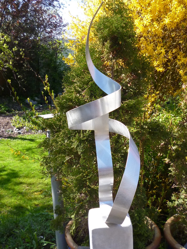 Große Moderne Abstrakte Aluminium Metall Skulptur Künstler Etsy.de