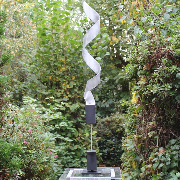 Abstrakte Aluminium Metall Skulptur "MAS 1" Künstler Unikat Neu abstract  sculpture en métal metal art garden ornament contemporary art