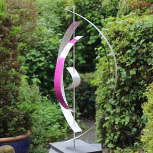 New &quot;LILAC 4&quot; Modern Abstract Aluminum Artist Sculpture 80 cm sculpture en métal metal art escultura en metal Metallinen veistos