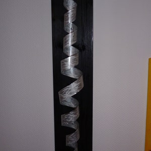 Large Modern Abstract Wood Aluminum Artist Wall Sculpture &quot;Spow&quot; 90 cm contemporary art Sculpture en métal Escultura en metal