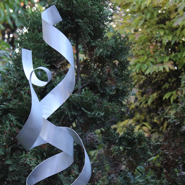 Neuheit "TWIX" Große Moderne Abstrakte Aluminium Metall Skulptur Kunst Unikat sculpture en métal metal art garden ornament