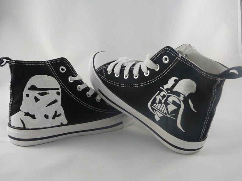 Hand Painted Star Wars Sneakers Etsy