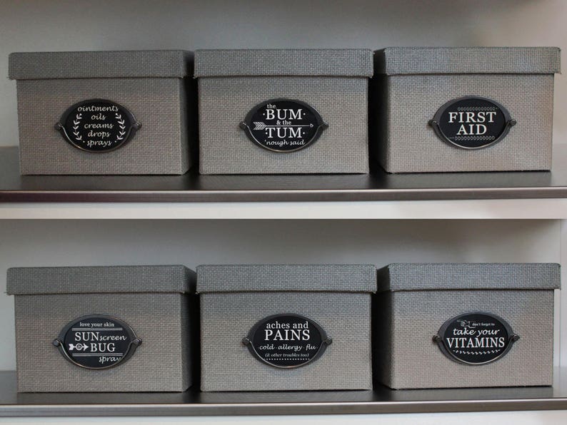 Chalkboard Style Medicine Storage Labels INSTANT DOWNLOAD Etsy