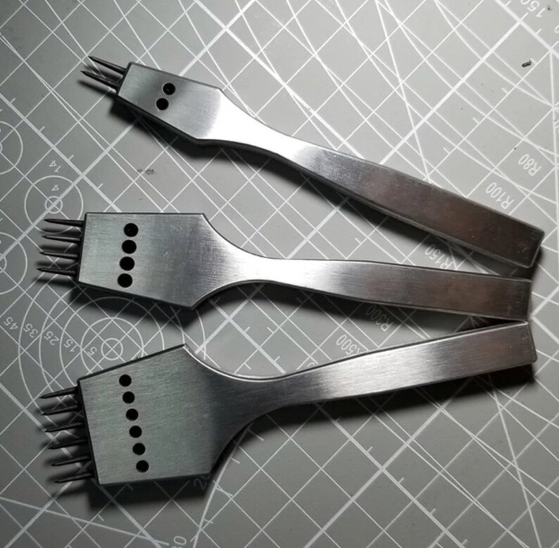 DIY Pricking Irons Leather Craft Circle Round Set of 246 Etsy