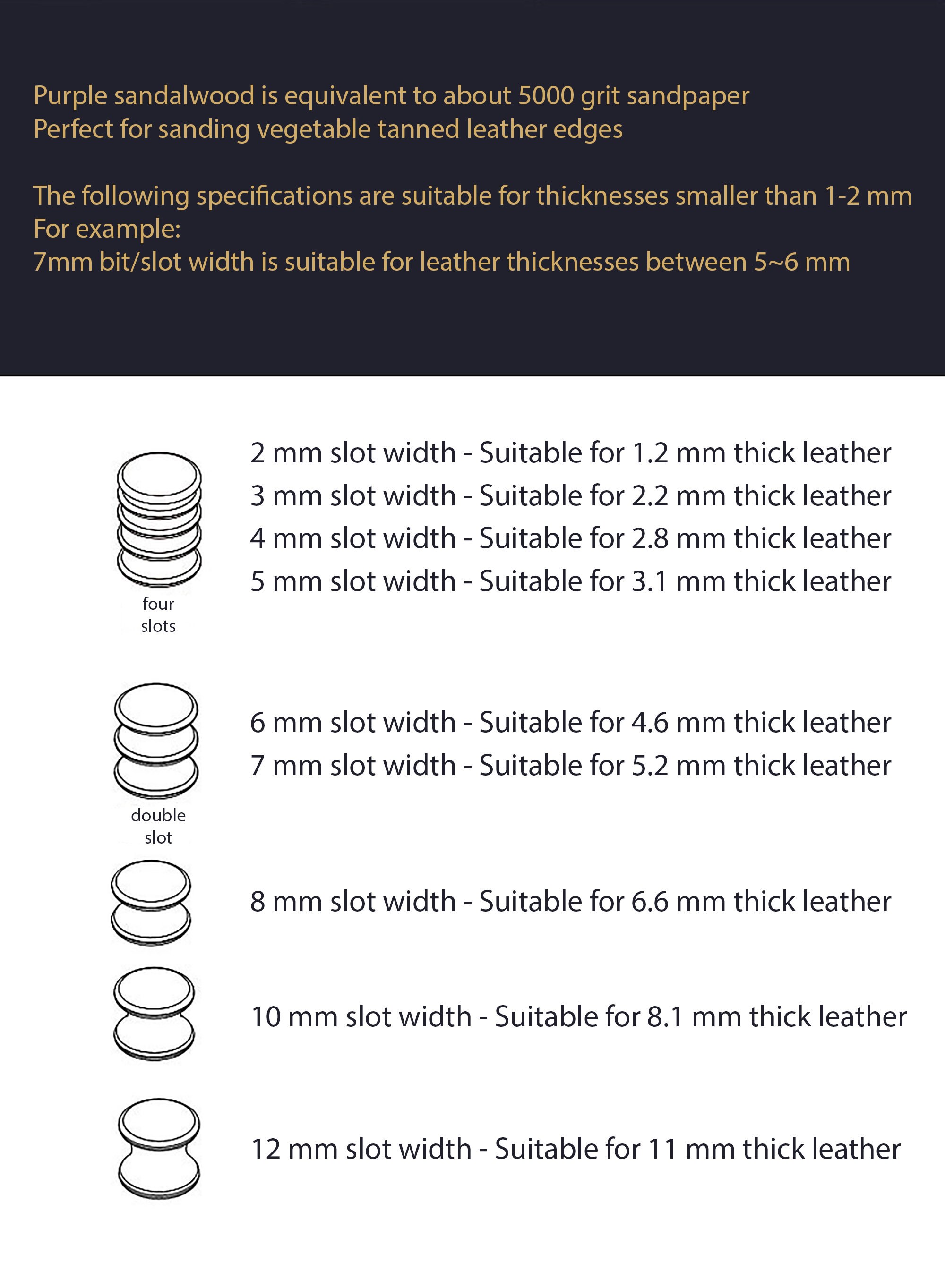 Burnisher Bits Set of 7 Pcs Leather Edge Slicker Tool - Etsy