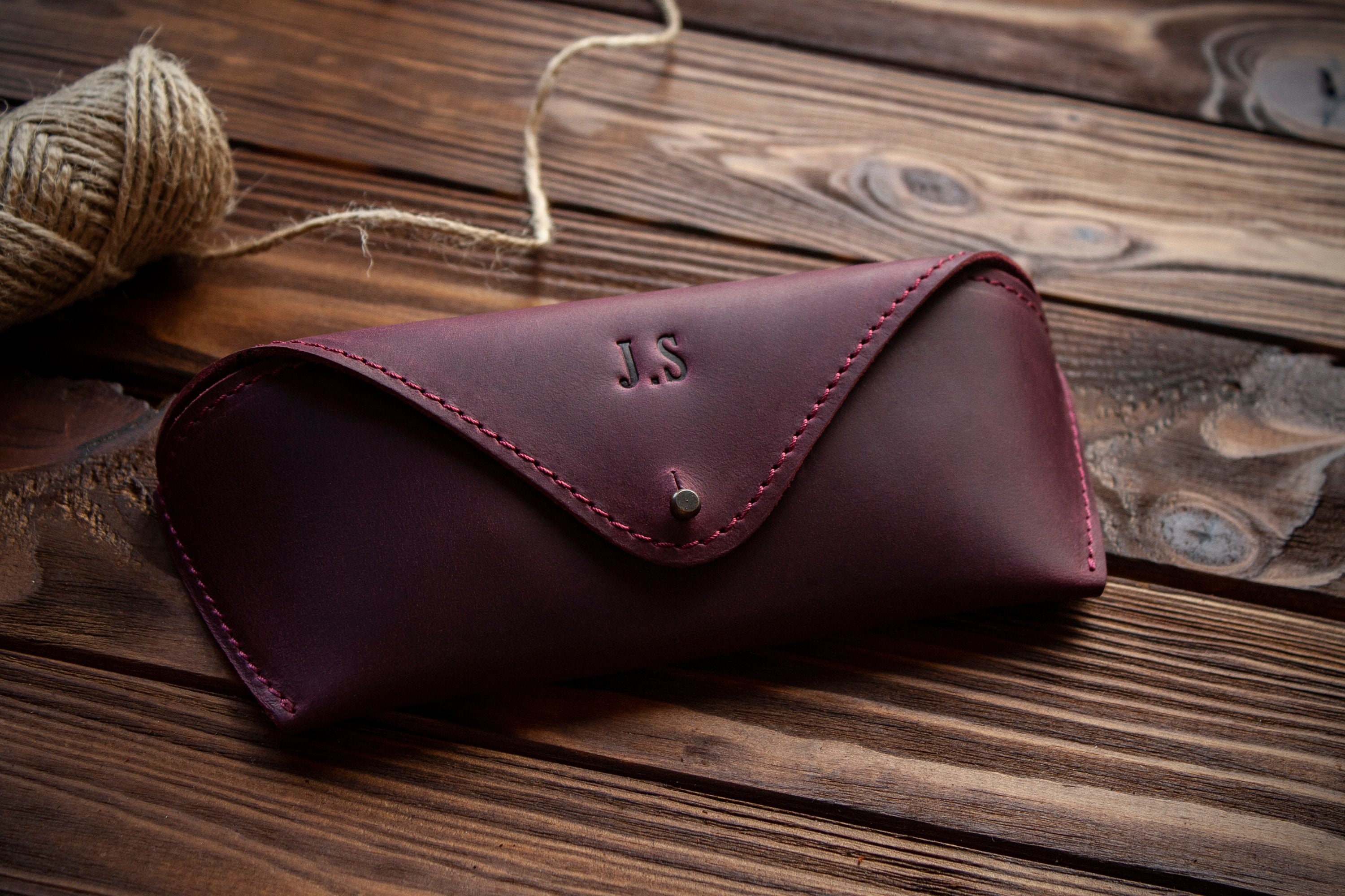 Leather Glasses Case Personalized Glasses Case Monogram Etsy Canada