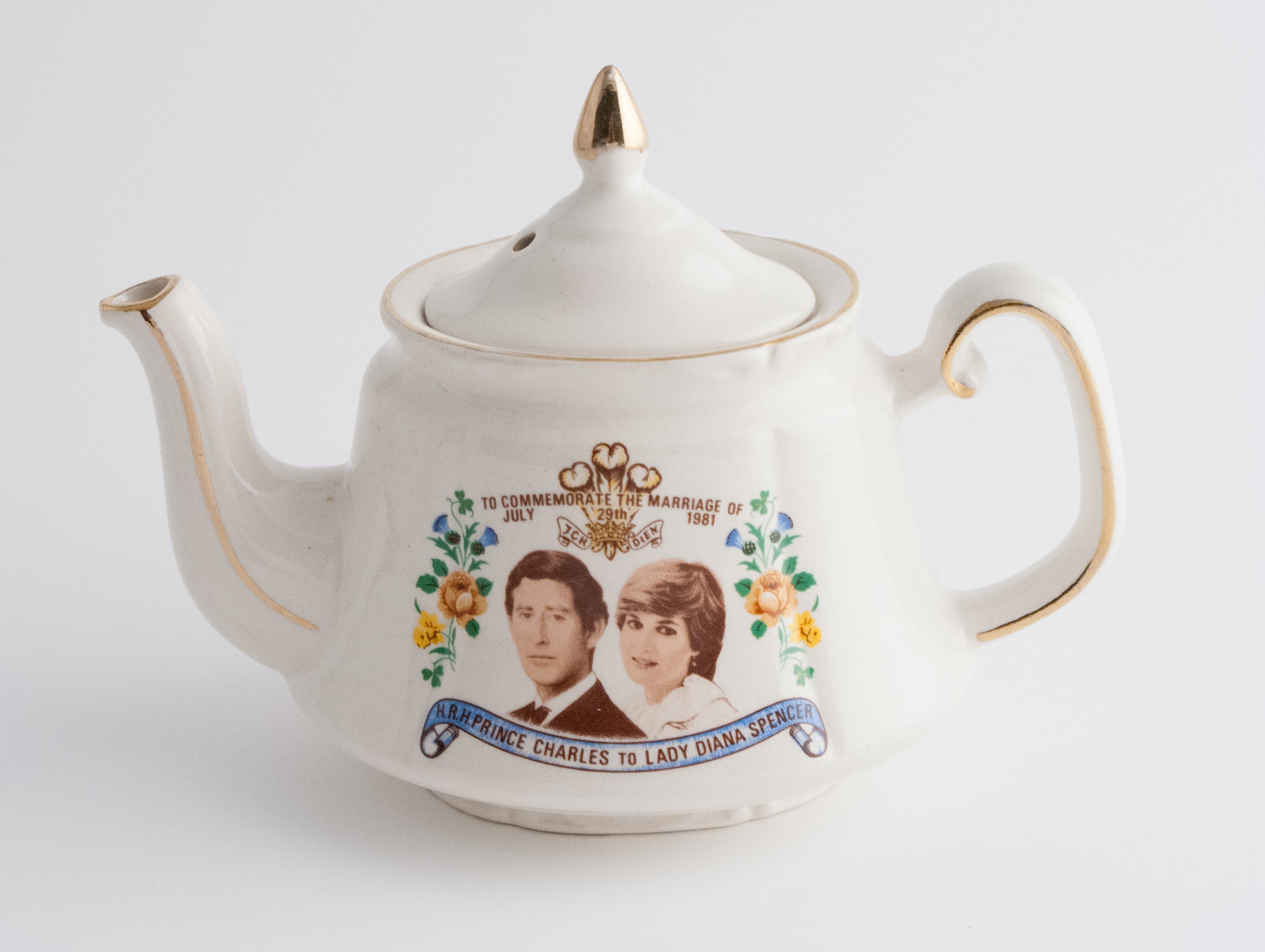 Rare Royal Wedding Prince Charles and Diana Commemorative Teapot Etsy