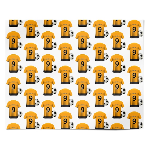 Personalised Football Wrapping Paper | Custom Name & Age Soccer - View #9