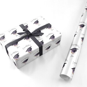 Congratulations Graduate Custom Personalised Wrapping Paper