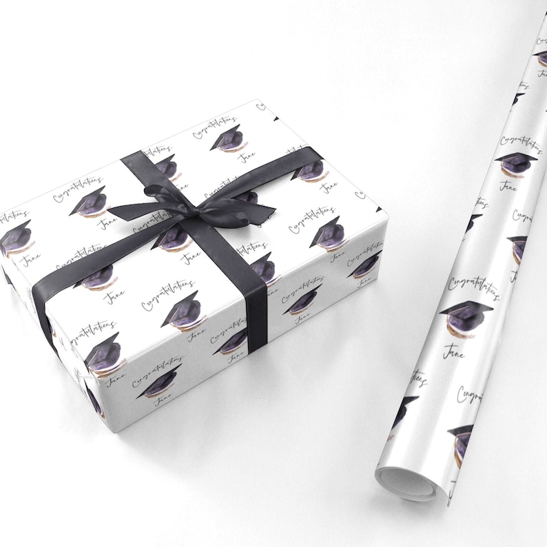 Congratulations Graduate Custom Personalised Wrapping Paper