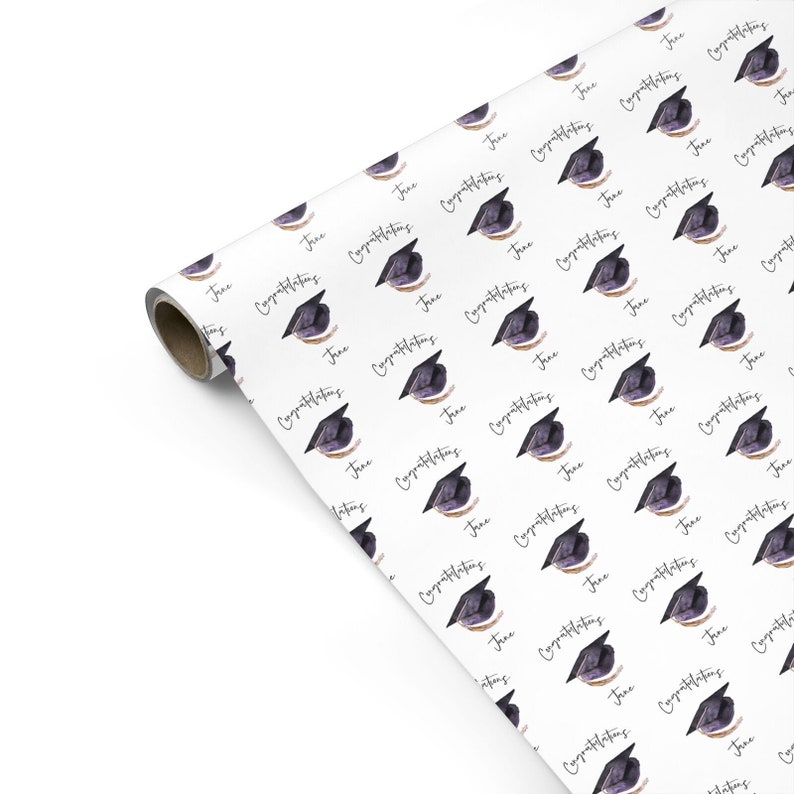 Congratulations Graduate Custom Personalised Gift Wrap