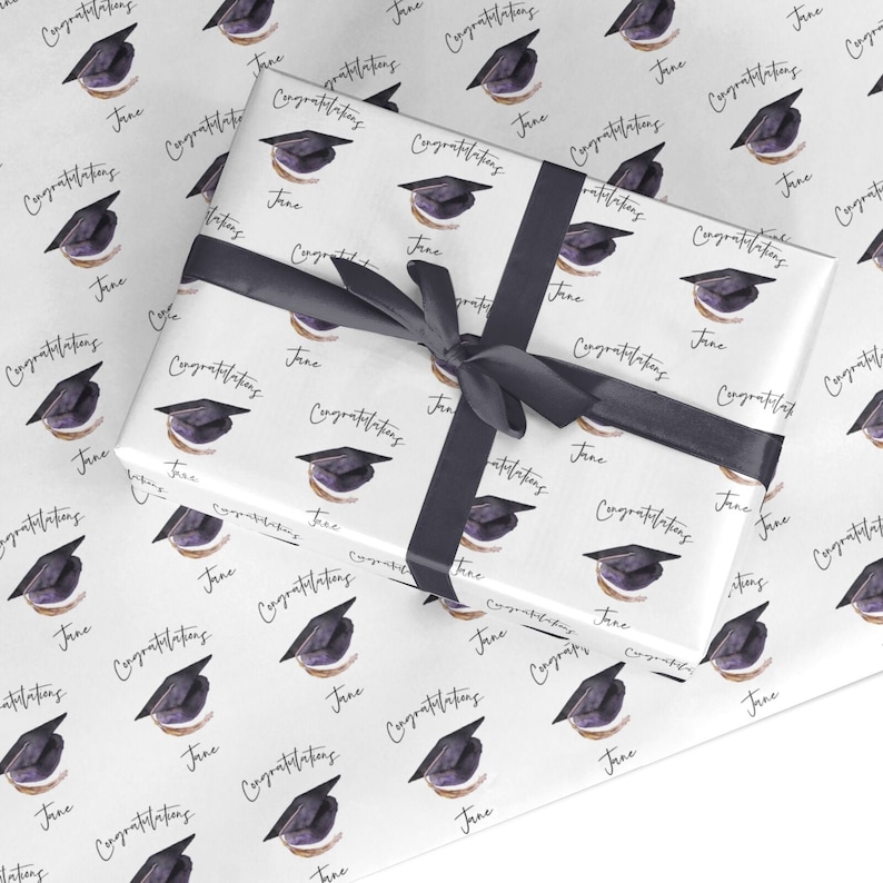 Congratulations Graduate Custom Custom Wrapping Paper