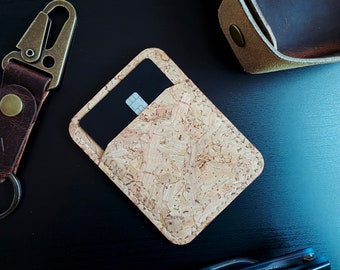 Australis | Vertical Slim Cork Wallet (Vegan)