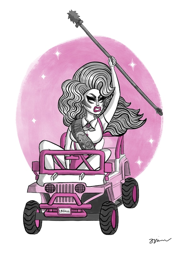 barbie car cartoon