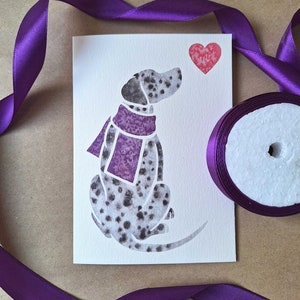 Cartes de correspondance dalmates / aquarelle imprimée / cadeau, salutations, merci, perte d'un animal de compagnie, condoléances, anniversaire / dalmatien / dalmatien / dali