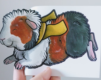 Guinea Pig Little Heart Sticker L139 8 inch aquarium cage decal