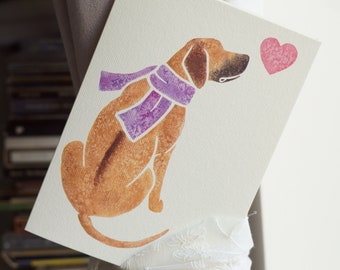 RHODESIAN RIDGEBACK note cards / printed watercolour design / gift, greetings, thank you, pet loss, condolences, birthday / African Lion Dog