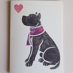 Cartes de correspondance CANE CORSO Italian Mastiff / aquarelle imprimée par un artiste britannique / cadeau, voeux, merci, perte d'un animal de compagnie, condoléances, anniversaire