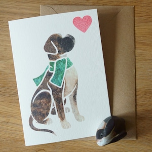 Cartes de correspondance BOXER DOG / bringé ou faon / aquarelle imprimée par un artiste britannique / cadeau, salutations, merci, perte d'un animal de compagnie, condoléances, anniversaire