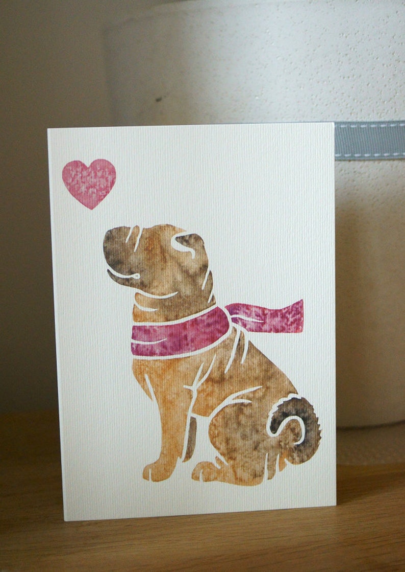 Doggo Thank You Greeting Card Chinese Shar-Pei Doggo Thank You Greeting Card Chinese Shar-Pei