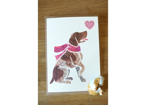 German Shorthaired Pointer Gsp Dog Cute Notecards Gifts Etsy