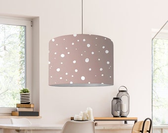 girl room abat-jour rose poudré brillant moderne motif scandinave moderne minimaliste lampe de plafond