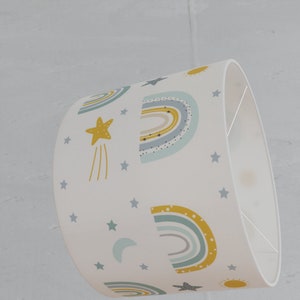 Lampshade rainbow blue boys image 2