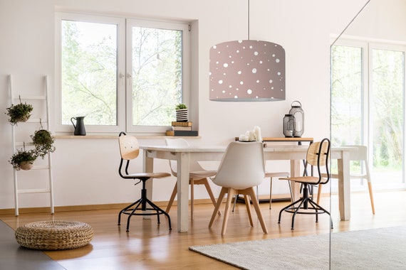 girls room lampshade powder pink light modern Scandinavian pattern modern Scandinavian minimalist