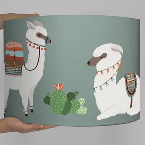 Lampshade Living Room Lama Zoo CircusGift child Gift housewarming giftceiling lamp image 2