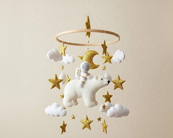 Bear Mobile - Baby Mobile with Astronaut