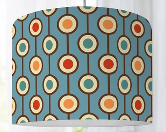 Lampshade Floor Lamp Retro Pattern Hippie 70s Colorful Graphic Pattern Bedroom Living Room Nursery