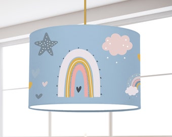 Children's room lampshade rainbow star boy modern Scandinavian pattern modern Scandinavian minimalist