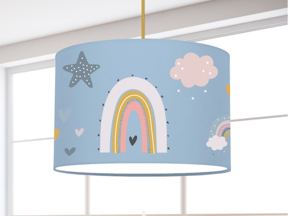Children's room lampshade rainbow star boy modern Scandinavian pattern modern Scandinavian minimalist