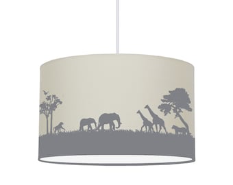 Hanging lamp children lampshade whale sea fish white nursery