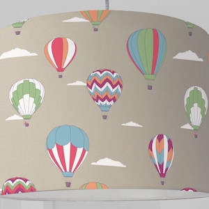 Baby lamp lampshade ballooning clouds