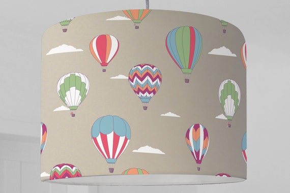 Baby lamp lampshade ballooning clouds