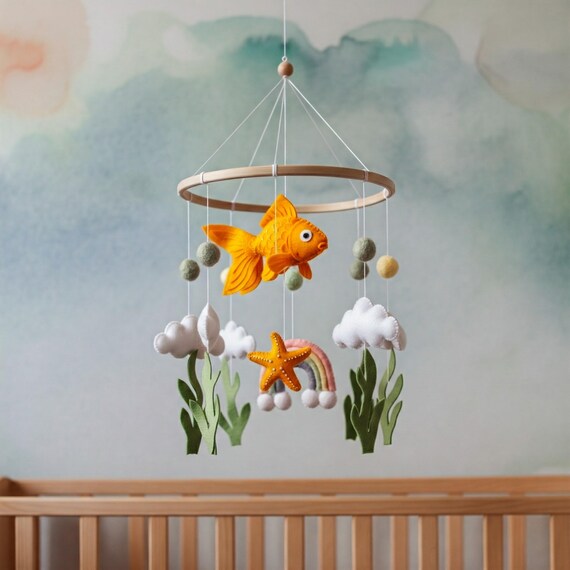 Magical Goldfish Mobile - Baby Mobile with cute goldfish