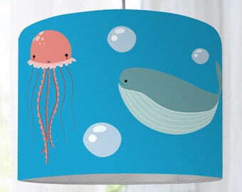 Babylamp Nursery Whale Fish Ocean Sea Baby Kids Lamp Floor Lamp Fish Whale