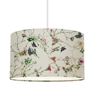 Abat-jour fleurs florales lampe de plafond rural moderne