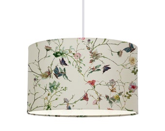 Lampenschirm schwarz weiß modern skandinavisch Blumen modern skandinavisch