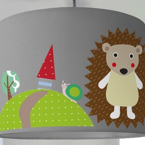 Children's lamp Lamp Children's room Lampshade grey image 1