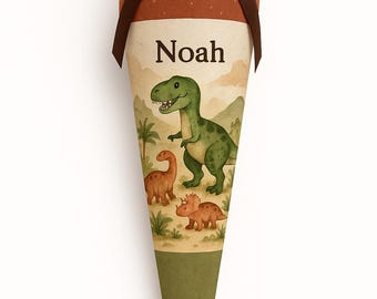 School cone, candy cone, dragon school cone, school enrollment, back to school, personalized school cone, school cone boy, dino,