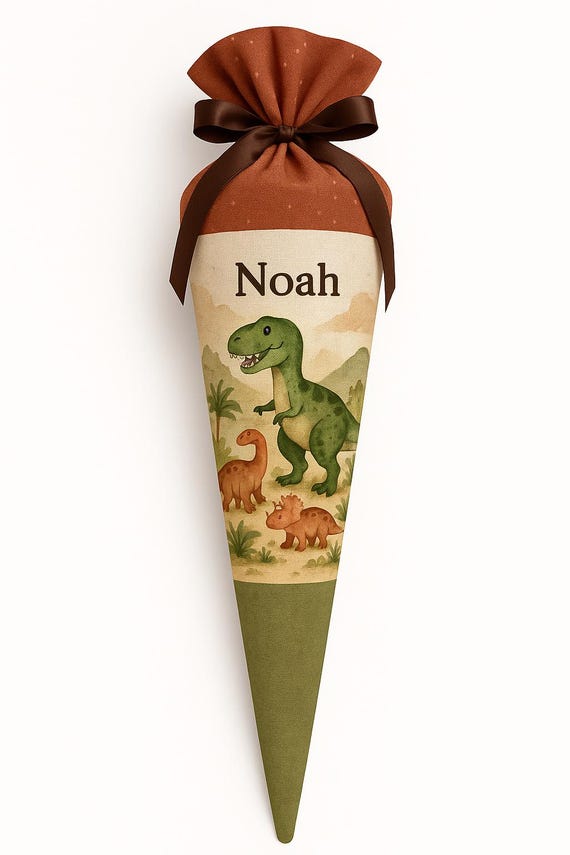 School cone, candy cone, dragon school cone, school enrollment, back to school, personalized school cone, school cone boy, dino,