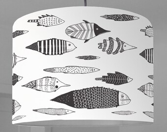 Lampshade fish sea white
